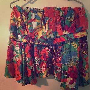EUC LulaRoe Madison Tropical Floral Print